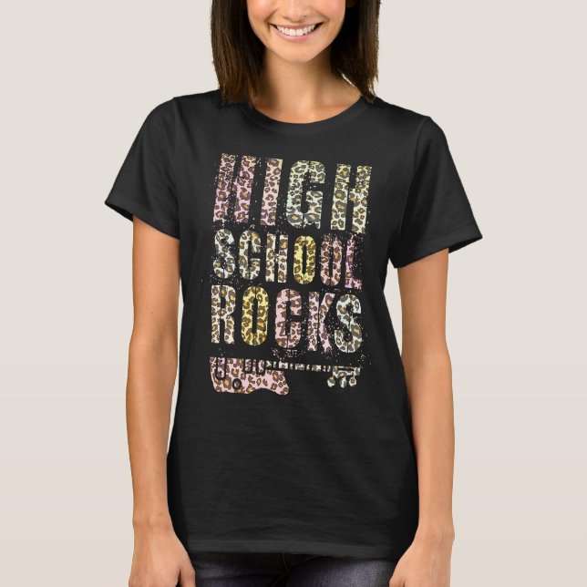 Camiseta Segundo grau ROCKS Equipe do Professor Rockstar Ro (Frente)