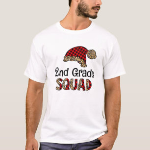 Camiseta Segundo Grau Santa Hat Buffalo Xadrez Leopardo Fun