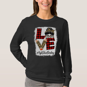 Camiseta Segundo grau Secretário Adorava Mensagem Bun Leopa