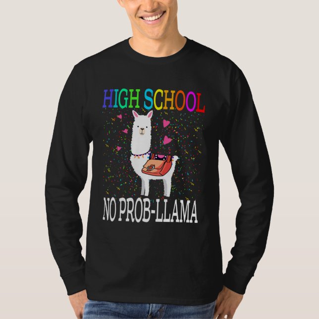 Camiseta Segundo grau Sem Prob Lama De Volta À Escola (Frente)