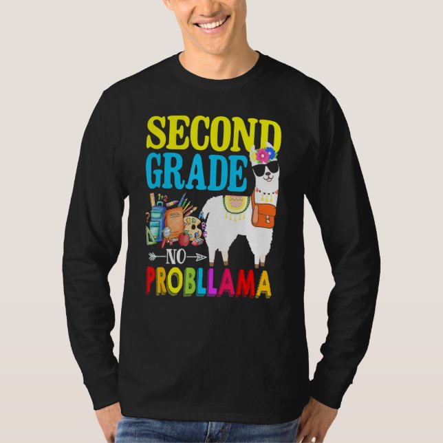 Camiseta Segundo Grau Sem Prob Lama Primeiro Dia De Volta À (Frente)