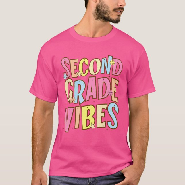 Camiseta Segundo Grau Vibes De Volta À Grau De segundo Retr (Frente)