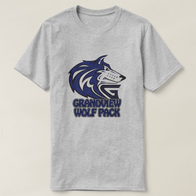 Camiseta Segundo grau Wolf Pack T (Frente do Design)
