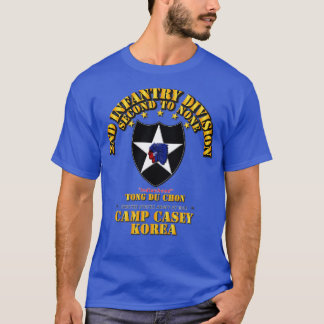 Camiseta segundo Infantaria Div Camp Casey Korea Tong Du Ch