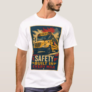 Camiseta Segurança Construída Em Cada Milha Motorista de Ôn