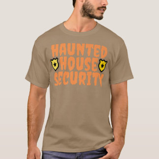 Camiseta Segurança da Casa Assombrada Engraçado Mãe Pai Hom
