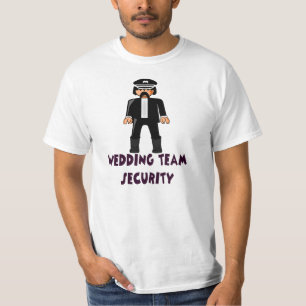 Camiseta segurança da equipe do casamento