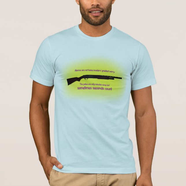 Camiseta Segurança da espingarda (Frente)