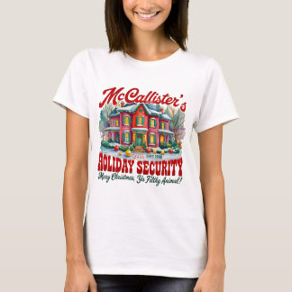 Camiseta Segurança de Férias McCallisters Feliz Natal