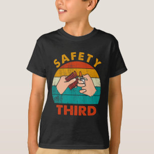 Camiseta Segurança de Fireworks Segurança de Firecrackers T