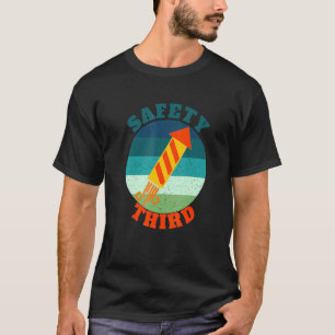 Camiseta Segurança de Fogos de Artifício Patrióticos 4 de J