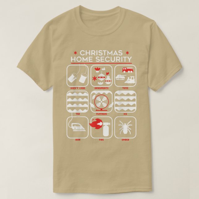 Camiseta Segurança de Natal Engraçado (Frente do Design)