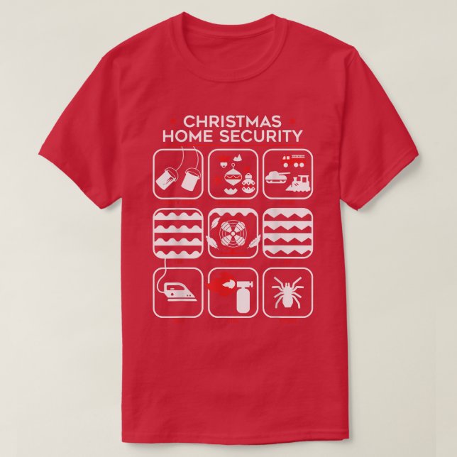 Camiseta Segurança de Natal Engraçado (Frente do Design)