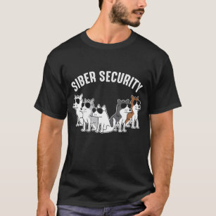 Camiseta Segurança de Siber do rouco Siberian do cão