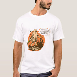 Camiseta Segurança do Fantasma do Halloween - Mantenha-se s