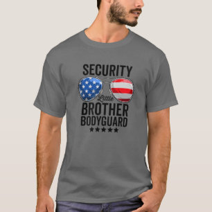 Camiseta Segurança do Irmão Engraçado Segurança do Irmão Gr