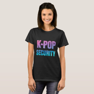 Camiseta Segurança do K-Pop Concerto de Música Pop Coreana