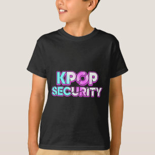 Camiseta segurança do K-pop mãe pai filhos divertido aniver