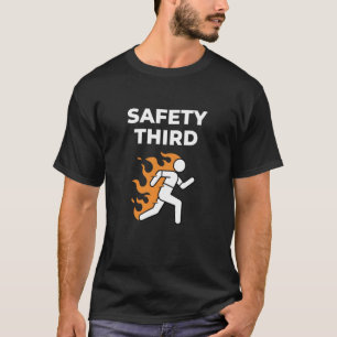 Camiseta Segurança em Terceiro Lugar Paródia Divertida Corr