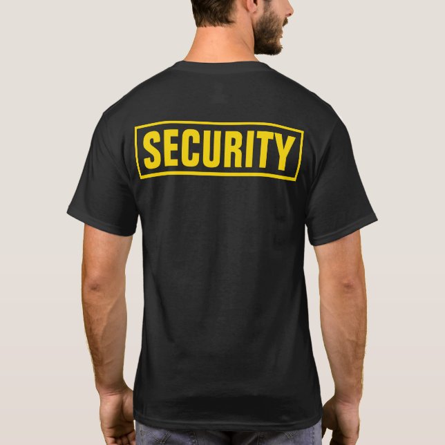 Camiseta Segurança personalizada personalizada (Verso)