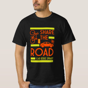 Camiseta Segurança Rodoviária de Bicicleta