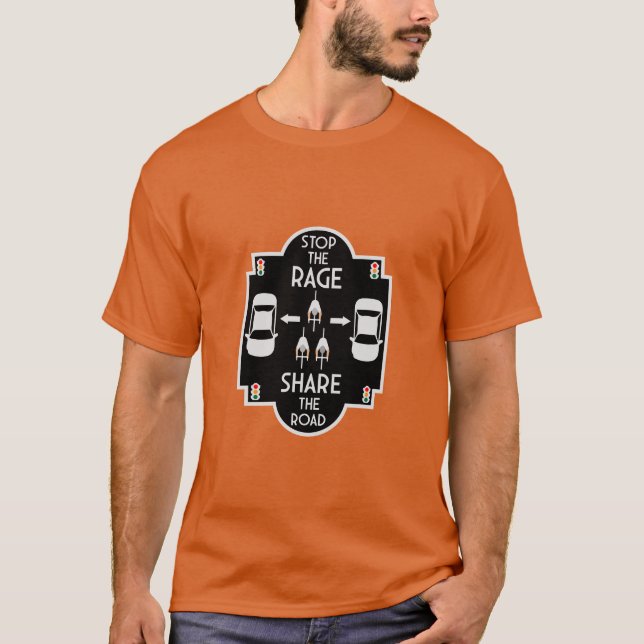 Camiseta Segurança Rodoviária de Bicicleta (Frente)