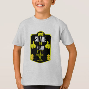 Camiseta Segurança Rodoviária de Bicicleta