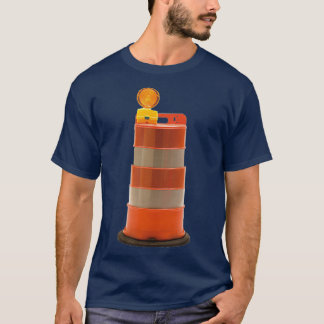 Camiseta Segurança rodoviária do barril de construção