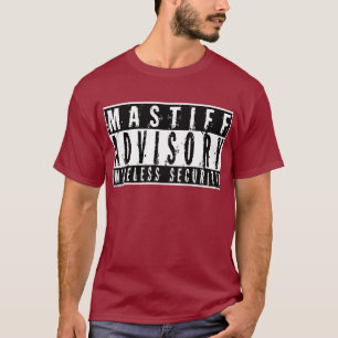 Camiseta Segurança sem fio consultiva do Mastiff