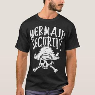 Camiseta Segurança Sereia Pirata Festa Família Corresponden