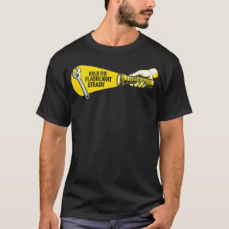 Camiseta Segure a Lanterna Firme Humor de Mecânico Chave de