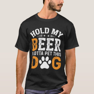 Camiseta Segure Minha Cerveja Amante de Cachorro