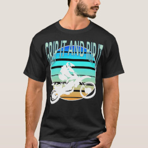 Camiseta Segure-O E Coloque-O Na Bicicleta De Sujeira, Refl
