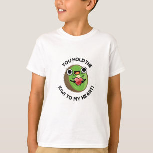 Camiseta Segure O Kiwi No Meu Coração, Engraçado Fruta.