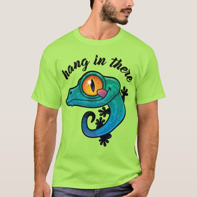Camiseta Segure-Se Ali Colorida Gecko (Frente)