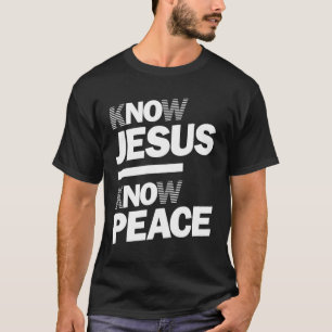 Camiseta Sei que Jesus sabe da paz  Design cristão