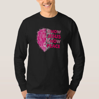 Camiseta Sei que Jesus sabe Paz, Christian Bíblia Verso