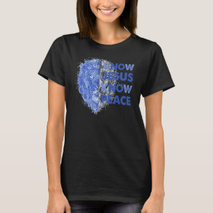 Camiseta Sei que Jesus sabe Paz, Christian Bíblia Verso