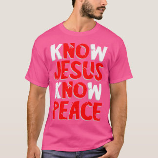 Camiseta Sei que Jesus sabe Paz, gentileza cristã Faith T G