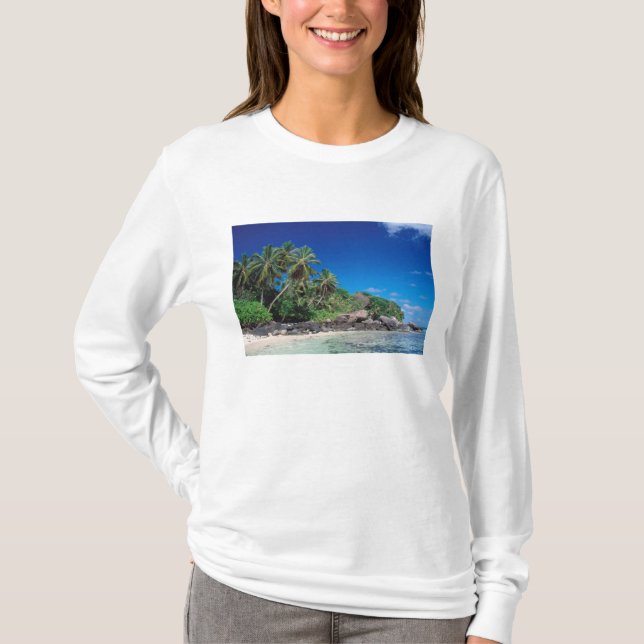 Camiseta Seicheles, Ilha Mahe, Praia de Anse Royale.2 (Frente)