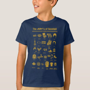 Camiseta Seinfeld A ABC de Seinfeld Infographics