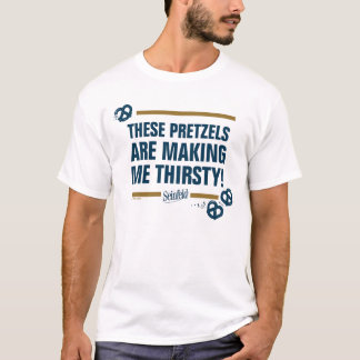 Camiseta Seinfeld | Gráfico de Tipografia "Estes Pretzels"