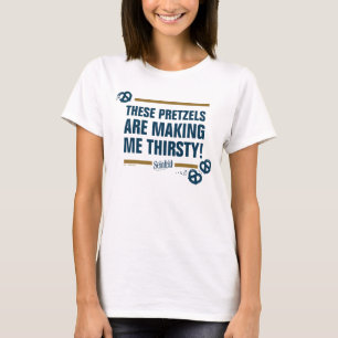 Camiseta Seinfeld   Gráfico de Tipografia "Estes Pretzels"