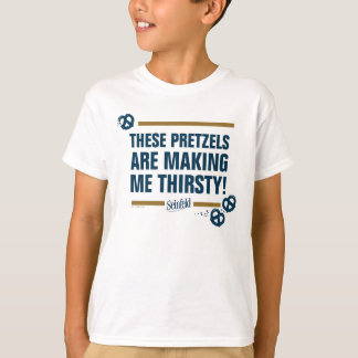 Camiseta Seinfeld | Gráfico de Tipografia "Estes Pretzels"