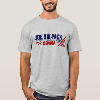 Camiseta Seis-Bloco de Joe para Obama 2008