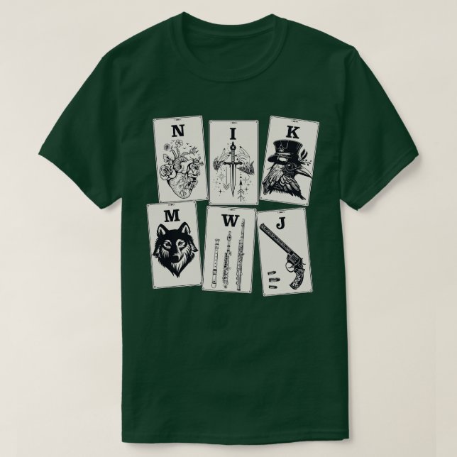 Camiseta Seis Crows Ketterdam Crow Club 8 (Frente do Design)