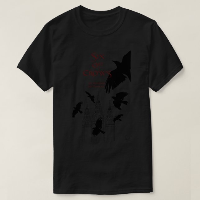 Camiseta Seis de corvos - Leigh Bardugo (Frente do Design)