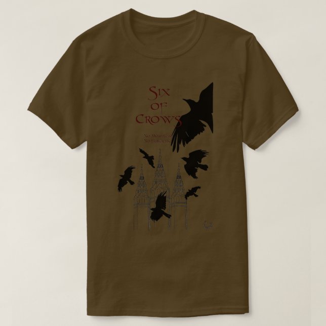 Camiseta Seis de Crows Leigh Bardugo (Frente do Design)