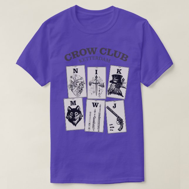 Camiseta Seis do Crows Ketterdam Crow Club 12 (Frente do Design)