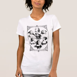 Camiseta Seis esposas com o T das mulheres de Henry VIII